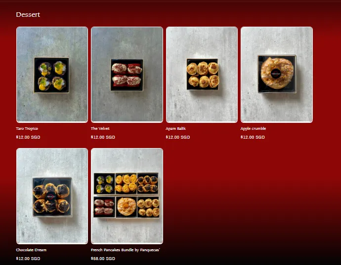 PICANHAS DESSERTS MENU PRICES